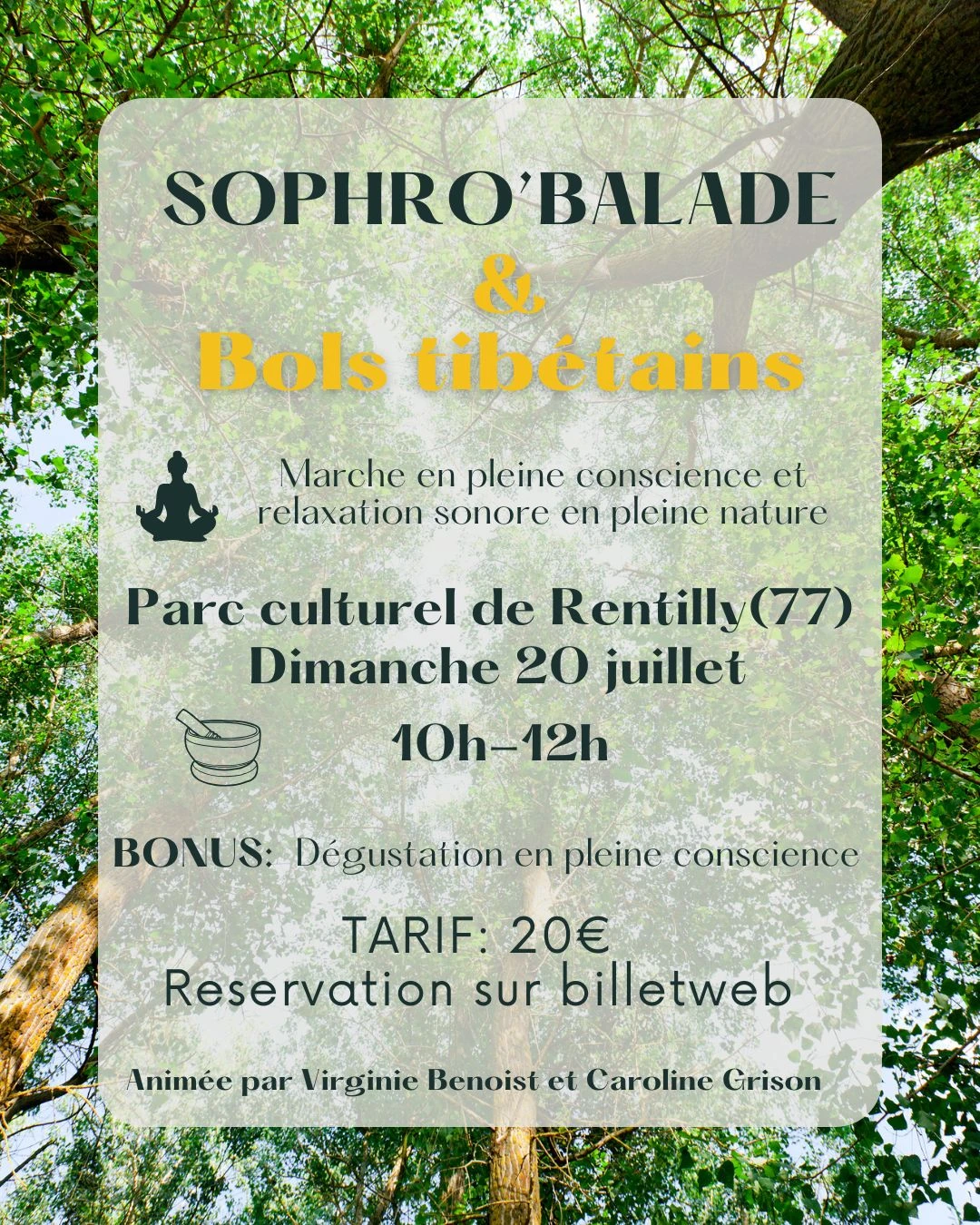 Sophro balade au parc de Rentilly (77)